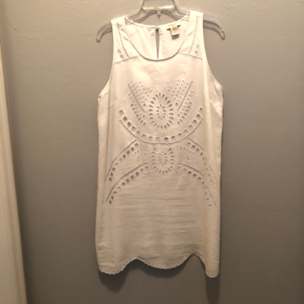 Saint Tropez White Shift Dress sz 12